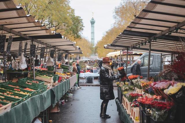 Рынок на площади Бастилии
